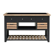 CHESTER CHARCOAL Kitchen Island Quality Furniture Clearance Ltd