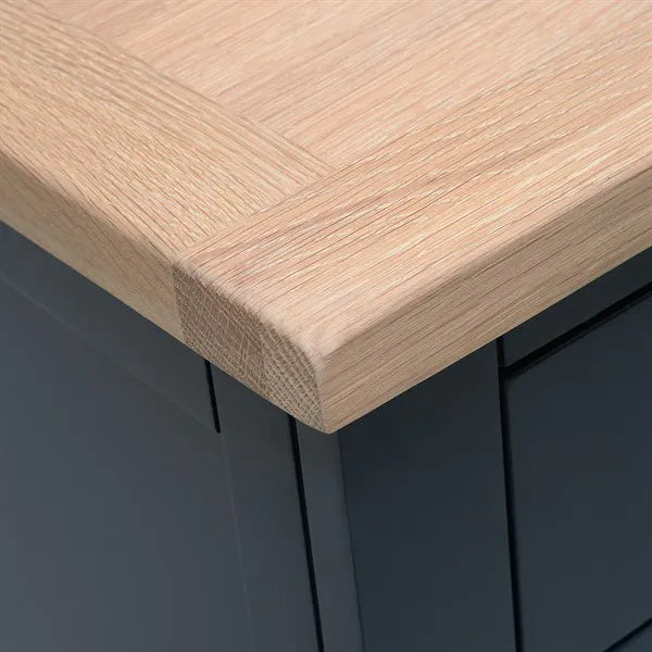 Set Of 2 CHESTER MIDNIGHT BLUE Jumbo Bedside Tables Quality Furniture Clearance Ltd