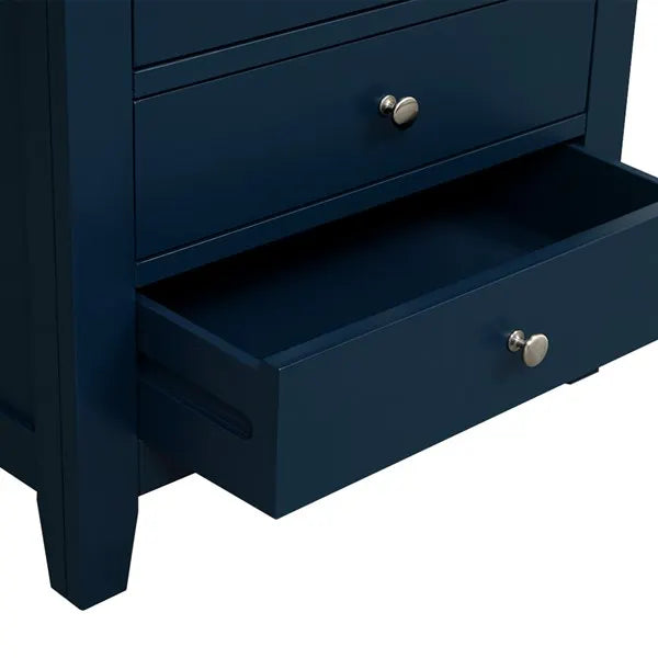 Set Of 2 CHESTER MIDNIGHT BLUE Jumbo Bedside Tables Quality Furniture Clearance Ltd