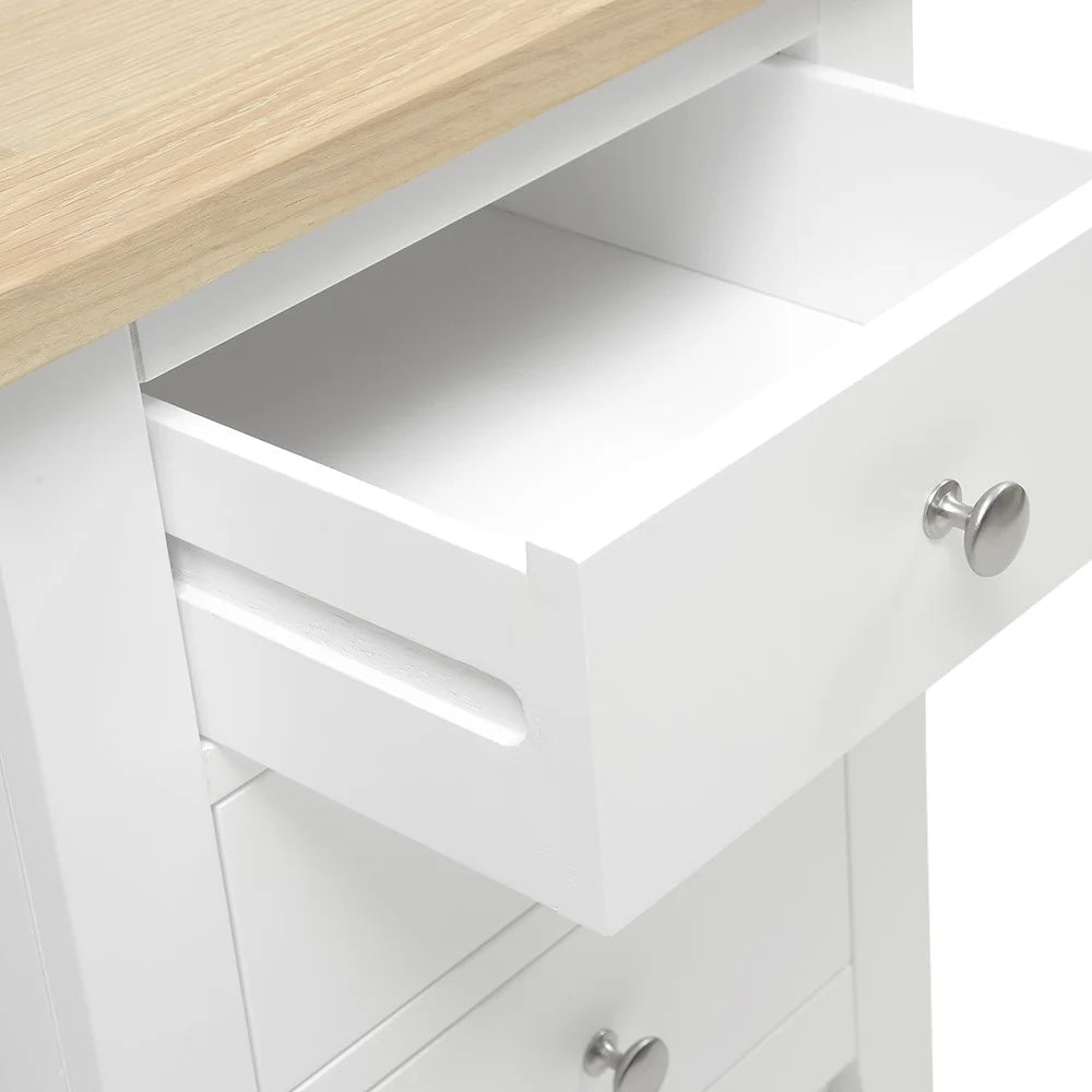 Set of 2 x CHESTER PURE WHITE
3 Drawer Bedside Tables Quality Furniture Clearance Ltd