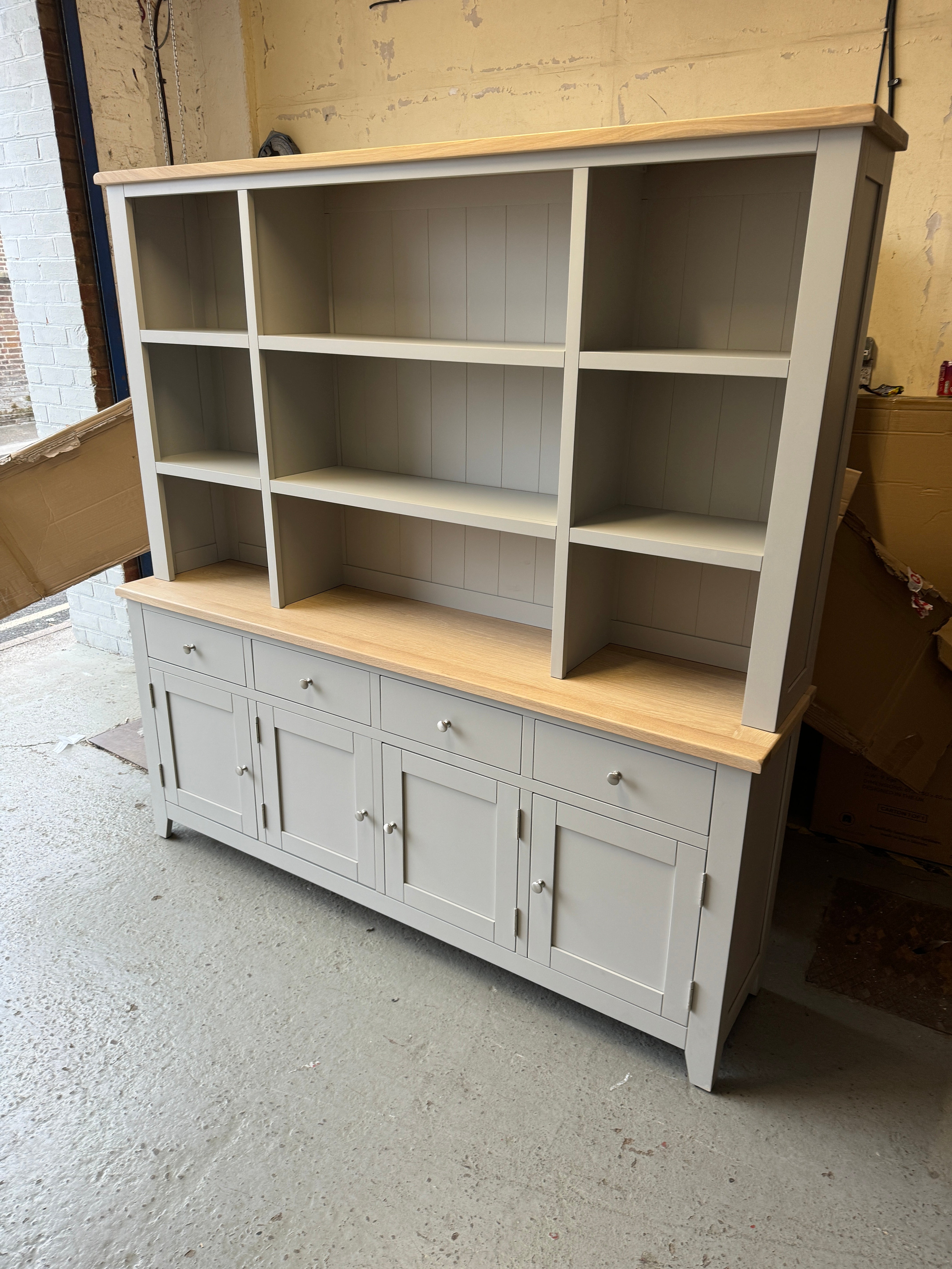 Chester Dove Grey Grand Dresser furniture delivered