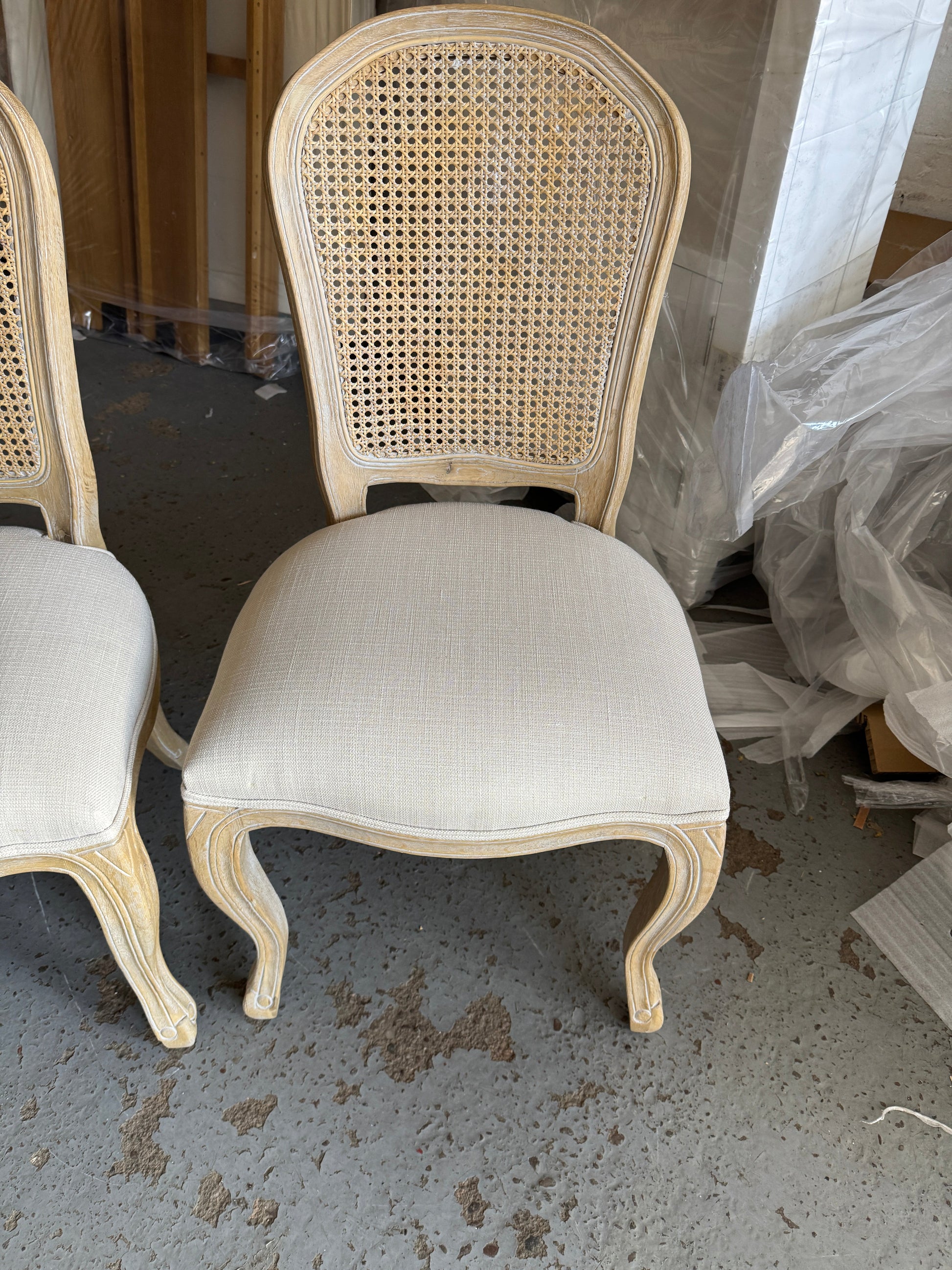 CAMILLE LIMEWASH OAK
Rattan Back Dining Chair - set of 2 Quality Furniture Clearance Ltd