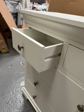 Load image into Gallery viewer, Chantilly warm White 2 Over 3 Drawer Chest. furniture delivered
