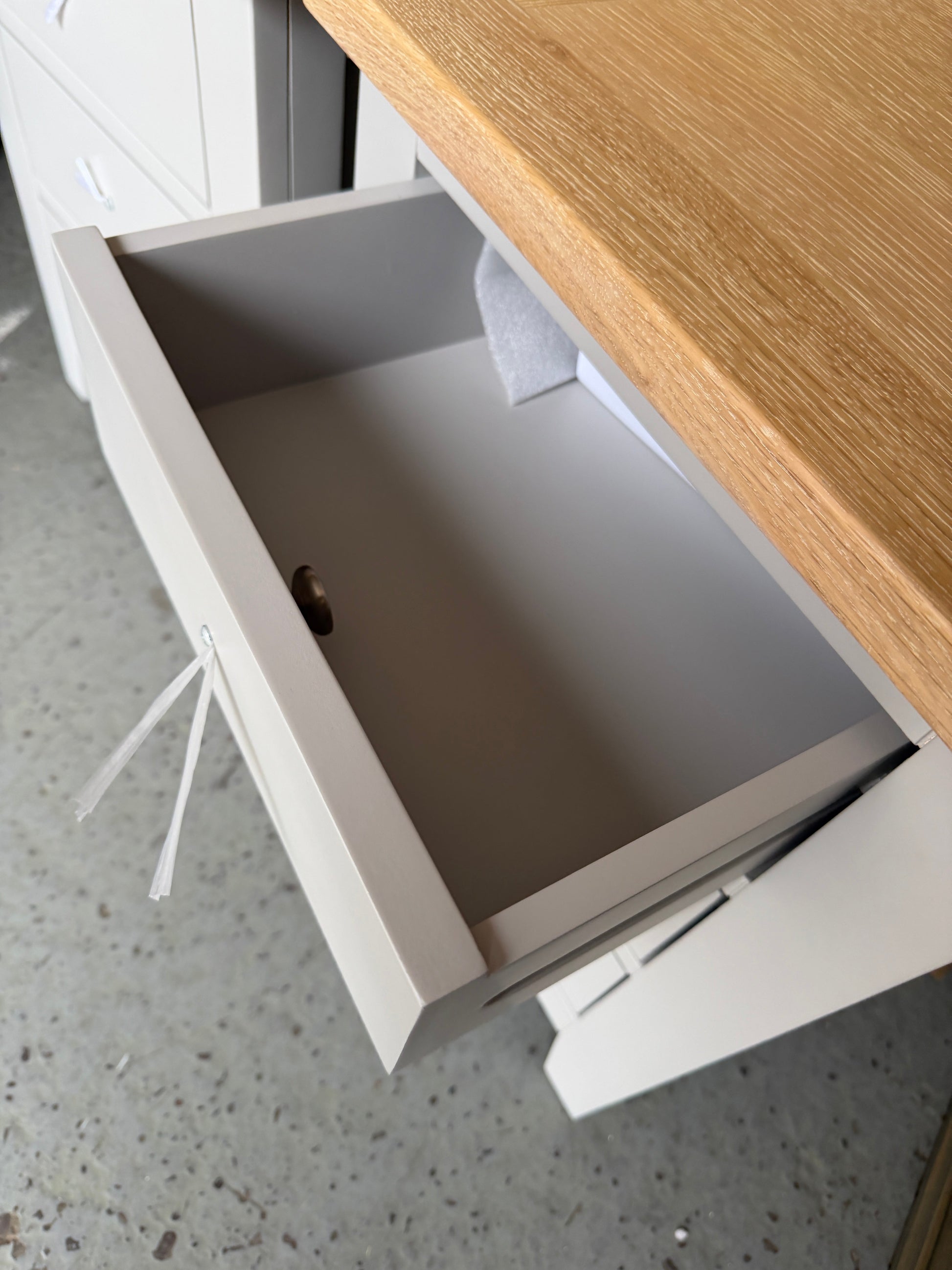CHESTER DOVE GREY
3 Drawer Bedside Table - set of two Quality Furniture Clearance Ltd