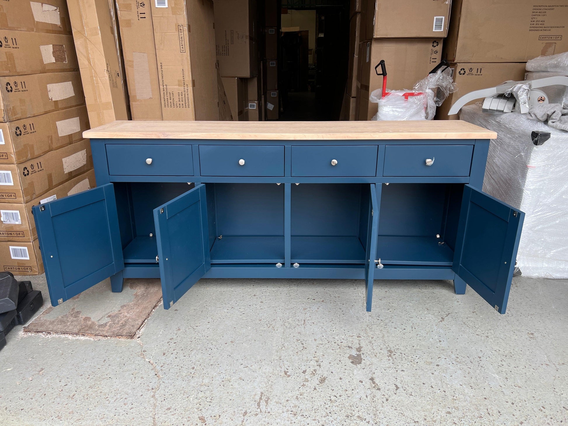 CHESTER MIDNIGHT BLUE
Extra Large Sideboard Quality Furniture Clearance Ltd