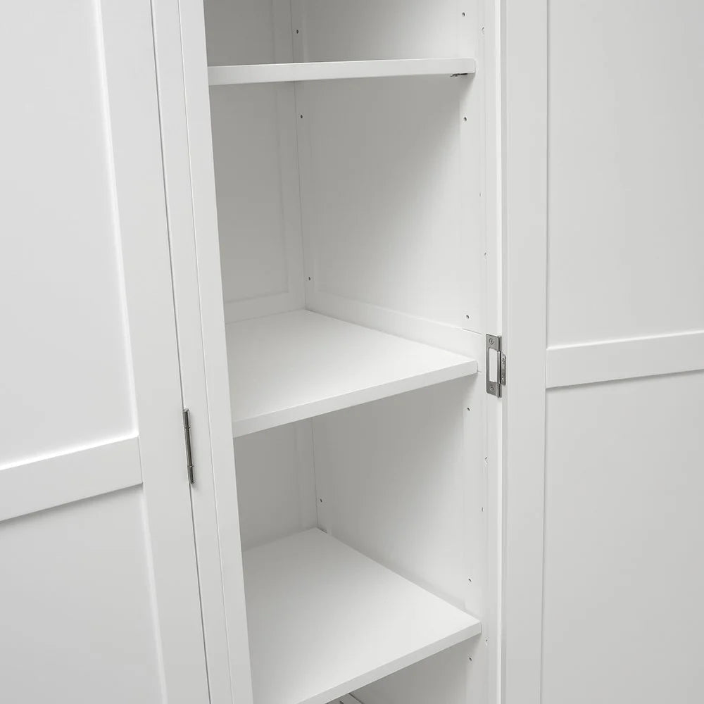 SIMPLY COTSWOLD PURE WHITE Triple Wardrobe Quality Furniture Clearance Ltd