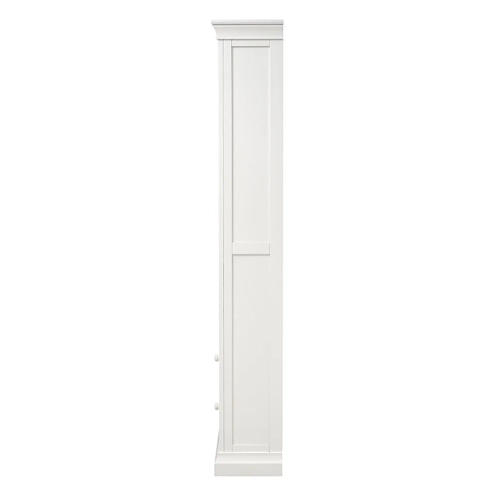 Chantilly Warm White Large Bookcase. furniture delivered