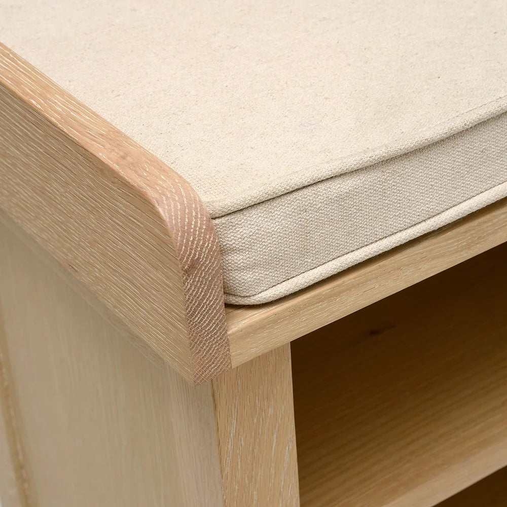 INGLESHAM WHITEWASH OAK
Shoe Storage Bench Quality Furniture Clearance Ltd