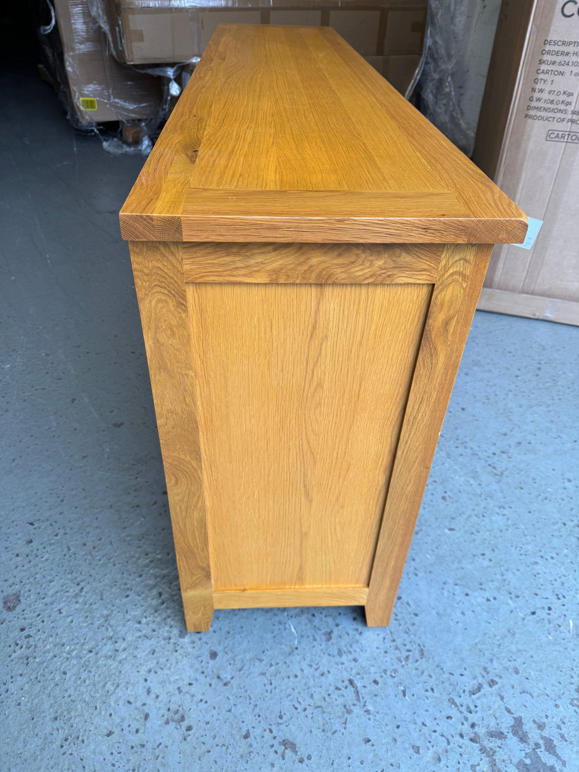 OAKLAND RUSTIC OAK Extra Large Sideboard Quality Furniture Clearance Ltd