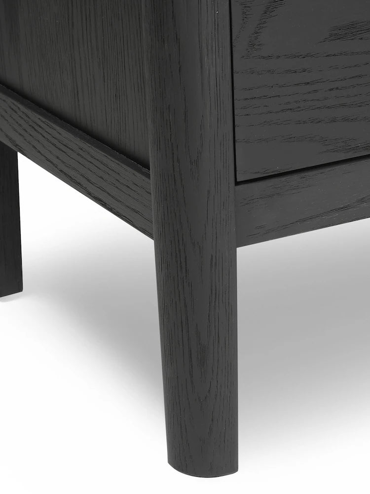 BERKELEY BLACK OAK 10 Drawer Chest Quality Furniture Clearance Ltd