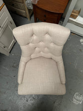 Load image into Gallery viewer, Upholstered Office Chair - Stone Linen Quality Furniture Clearance Ltd
