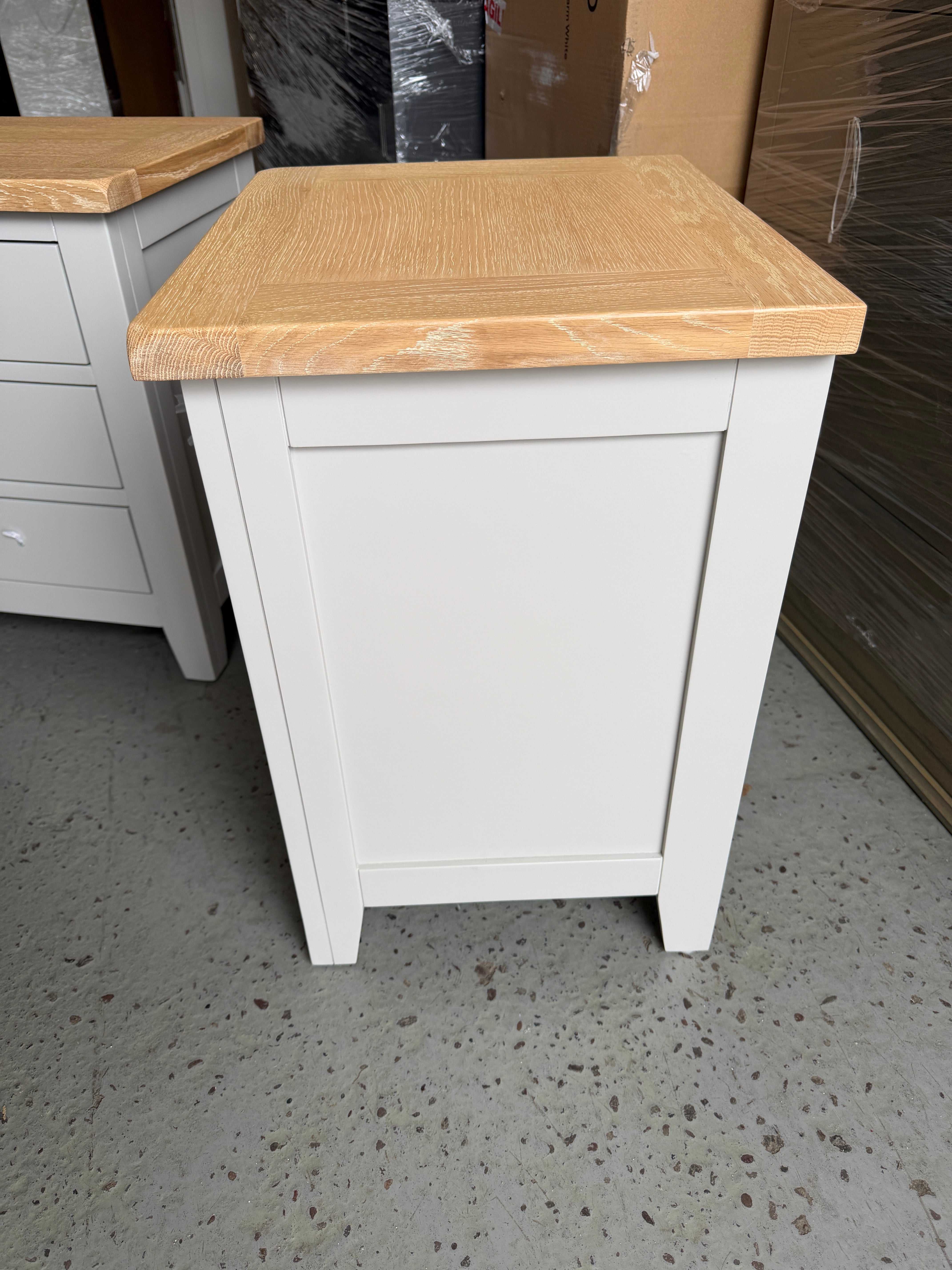 CHESTER DOVE GREY
3 Drawer Bedside Table - set of two Quality Furniture Clearance Ltd