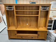 Oakland Rustic Oak TV and Media Storage Unit Quality Furniture Clearance Ltd