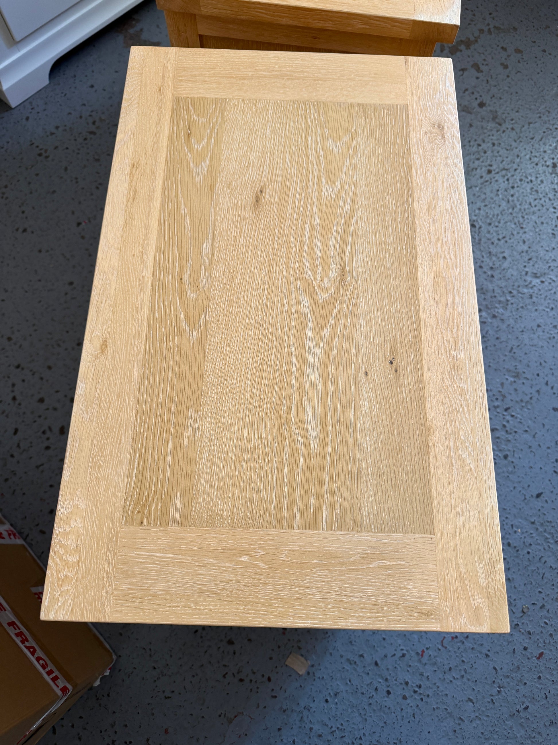 Set Of Two - INGLESHAM WHITEWASH OAK
Jumbo Bedside Table Quality Furniture Clearance Ltd