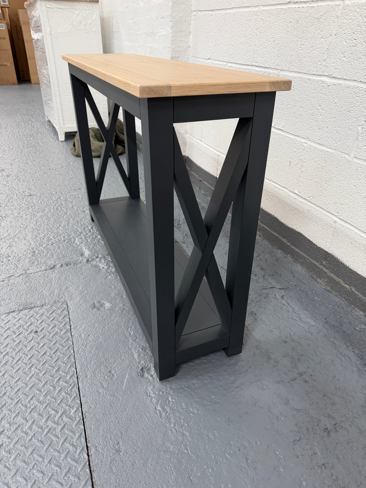 Chester Charcoal Console Table Quality Furniture Clearance Ltd