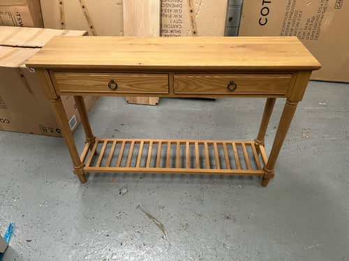 ELKSTONE MELLOW OAK Console Table Quality Furniture Clearance Ltd