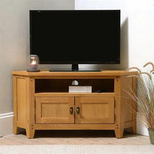 Load image into Gallery viewer, OAKLAND RUSTIC OAK
Corner TV stand up to 55&quot; Quality Furniture Clearance Ltd
