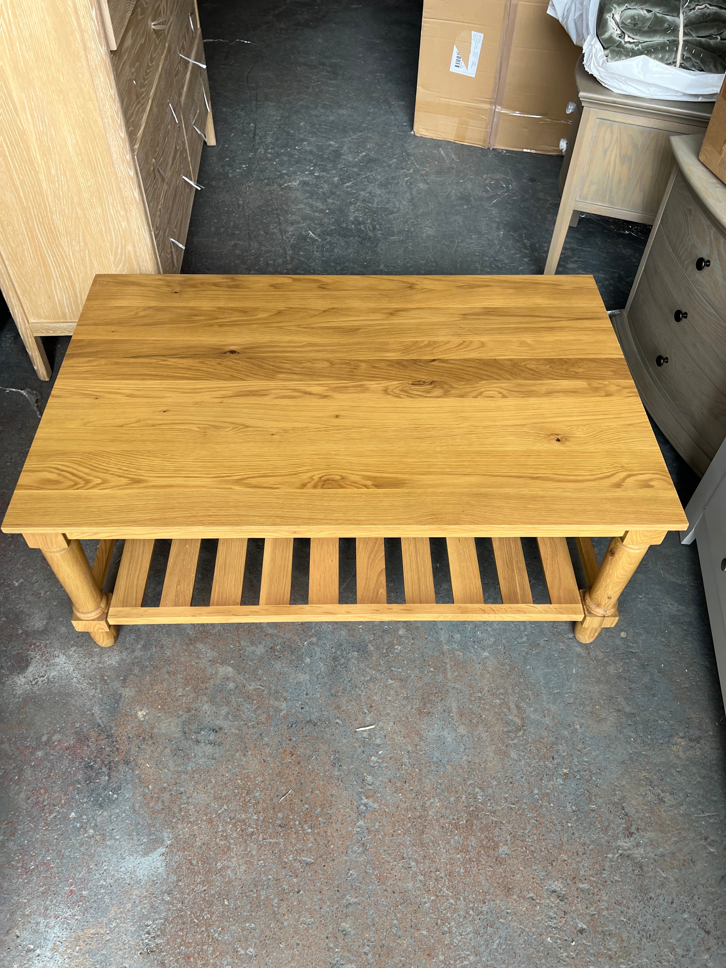 ELKSTONE MELLOW OAK Coffee Table Quality Furniture Clearance Ltd
