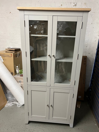 Chester Dove Grey Display Cabinet furniture delivered