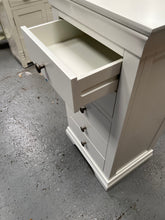 Load image into Gallery viewer, Chantilly Warm White Tall 5 Drawer Chest Quality Furniture Clearance Ltd
