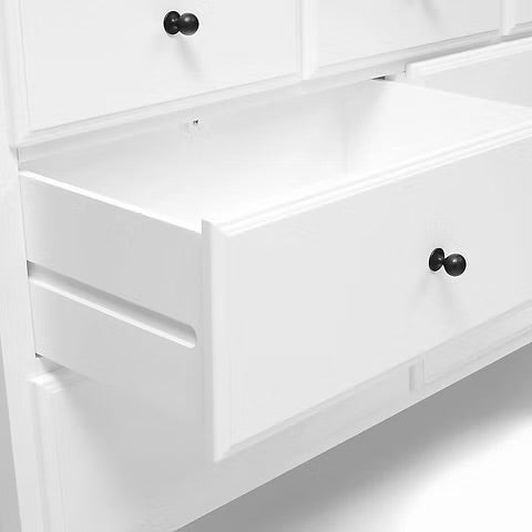 Winstone 7 Drawer Chest - Pure White Quality Furniture Clearance Ltd