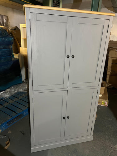 Painswick Storm Grey Double Farmhouse Larder furniture delivered