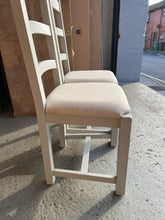 Load image into Gallery viewer, 4 x CHESTER DOVE GREY
Ladderback Dining Chairs Quality Furniture Clearance Ltd
