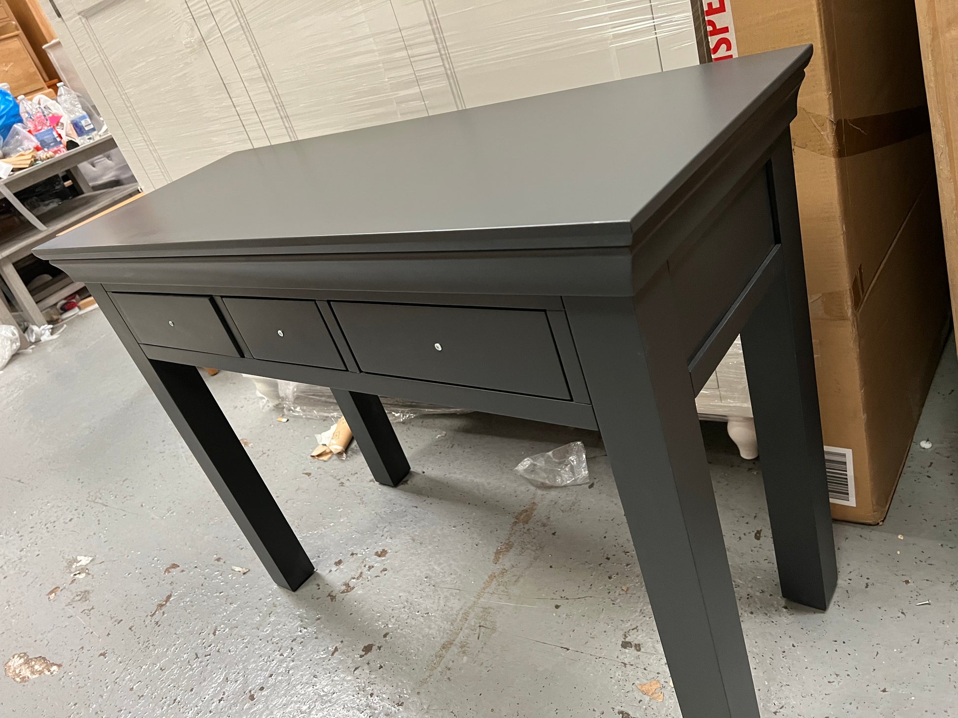 Dusky Black Console Desk furniture delivered