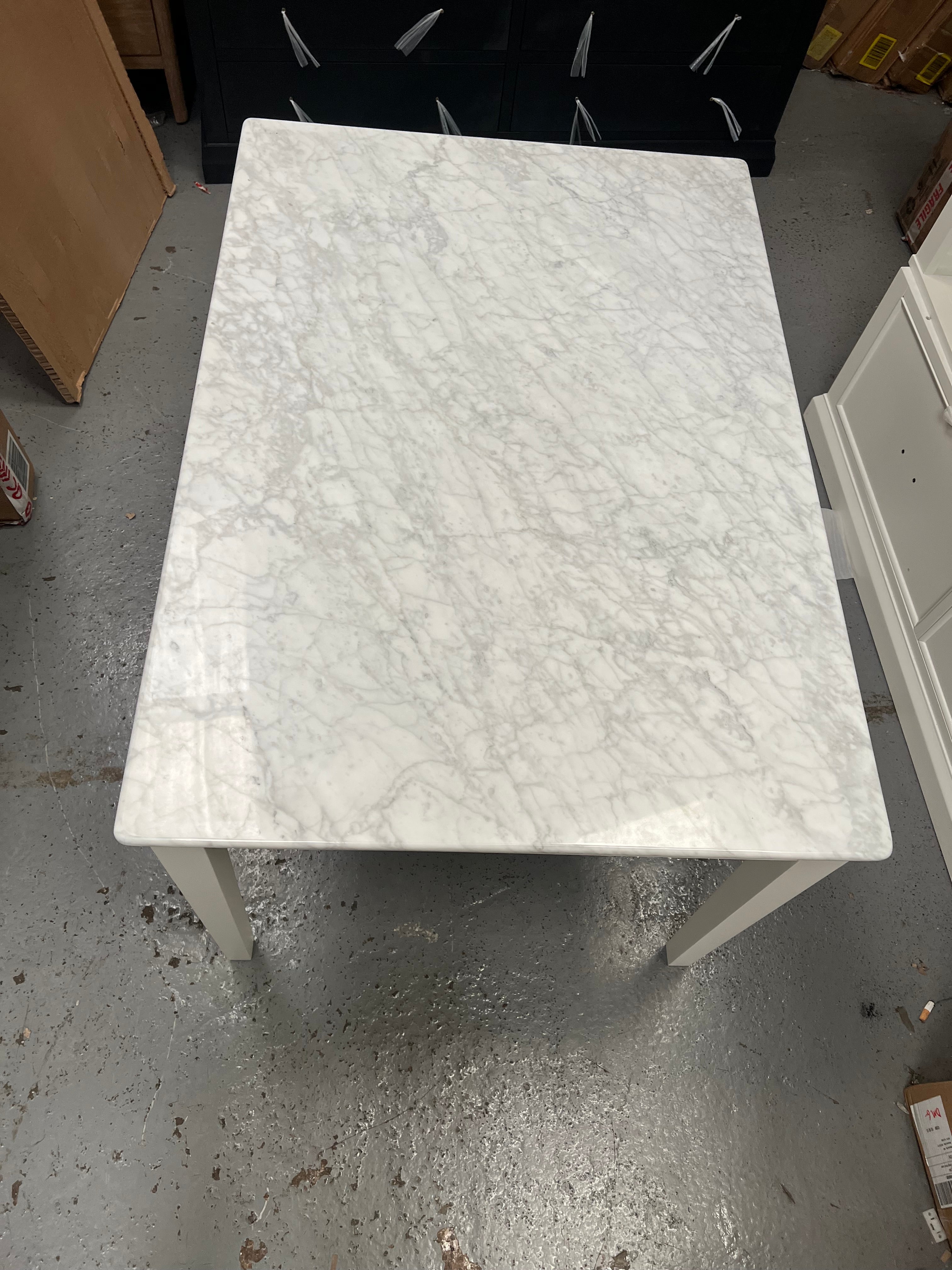 STOW WARM WHITE
Fixed Marble Top Table Quality Furniture Clearance Ltd