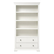 Chantilly Warm White Large Bookcase. furniture delivered