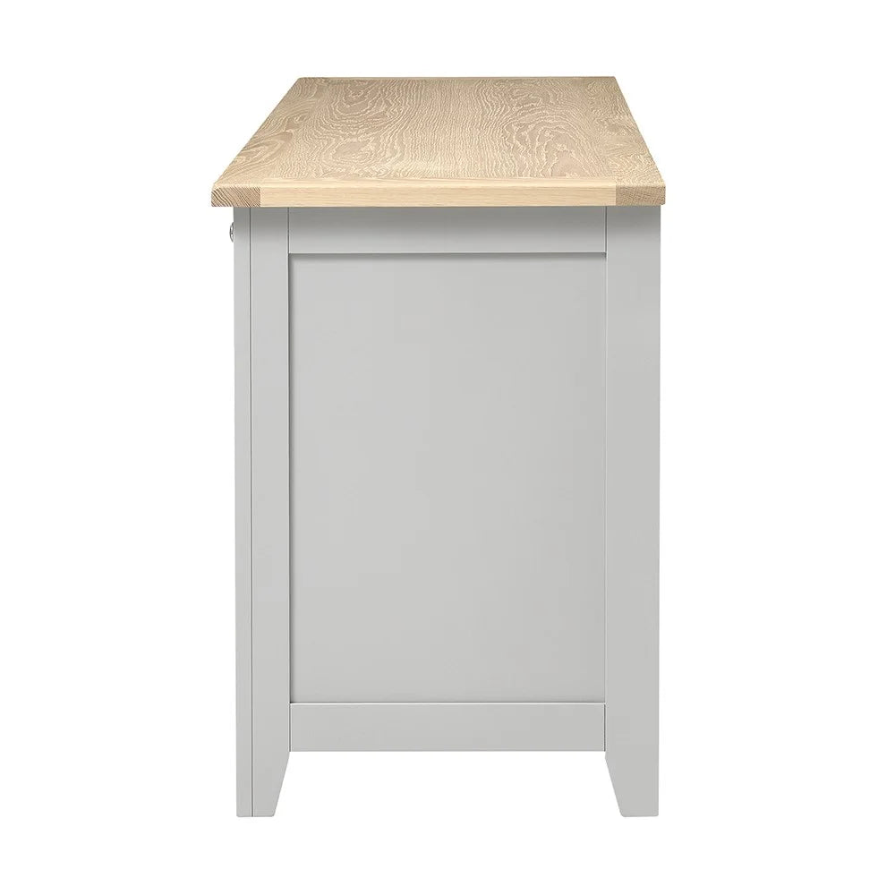 Chester Dove Grey Double Pedestal Desk furniture delivered