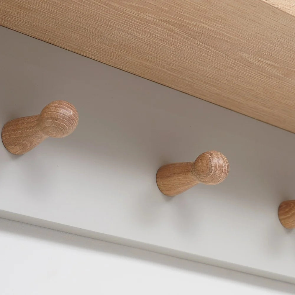 CHESTER DOVE GREY
7 Coat Peg Shelf (130cm) Quality Furniture Clearance Ltd