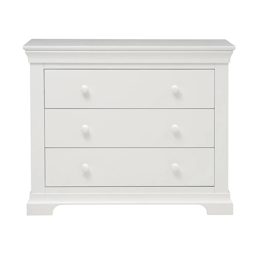 Chantilly Warm White 3 Drawer Petite Chest furniture delivered