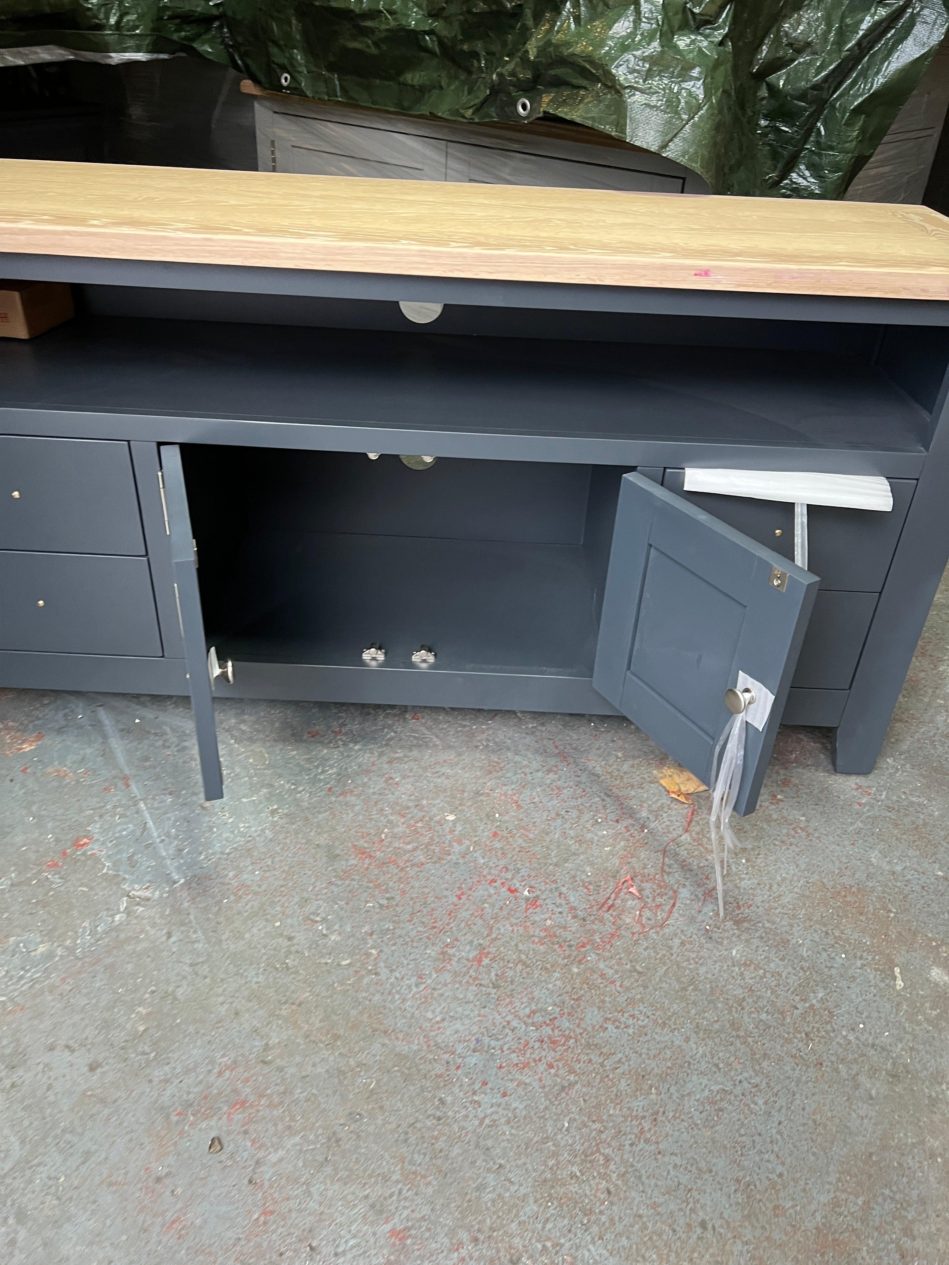 Chester Charcoal tv media unit Quality Furniture Clearance Ltd