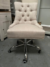 Load image into Gallery viewer, Upholstered Office Chair - Stone Linen Quality Furniture Clearance Ltd
