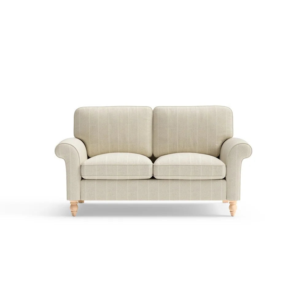 HURLEY Large 2 Seater - Natural - Compton Stripe Quality Furniture Clearance Ltd