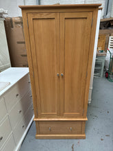 Load image into Gallery viewer, APPLEBY LIGHT OAK
Narrow Double Wardrobe Quality Furniture Clearance Ltd
