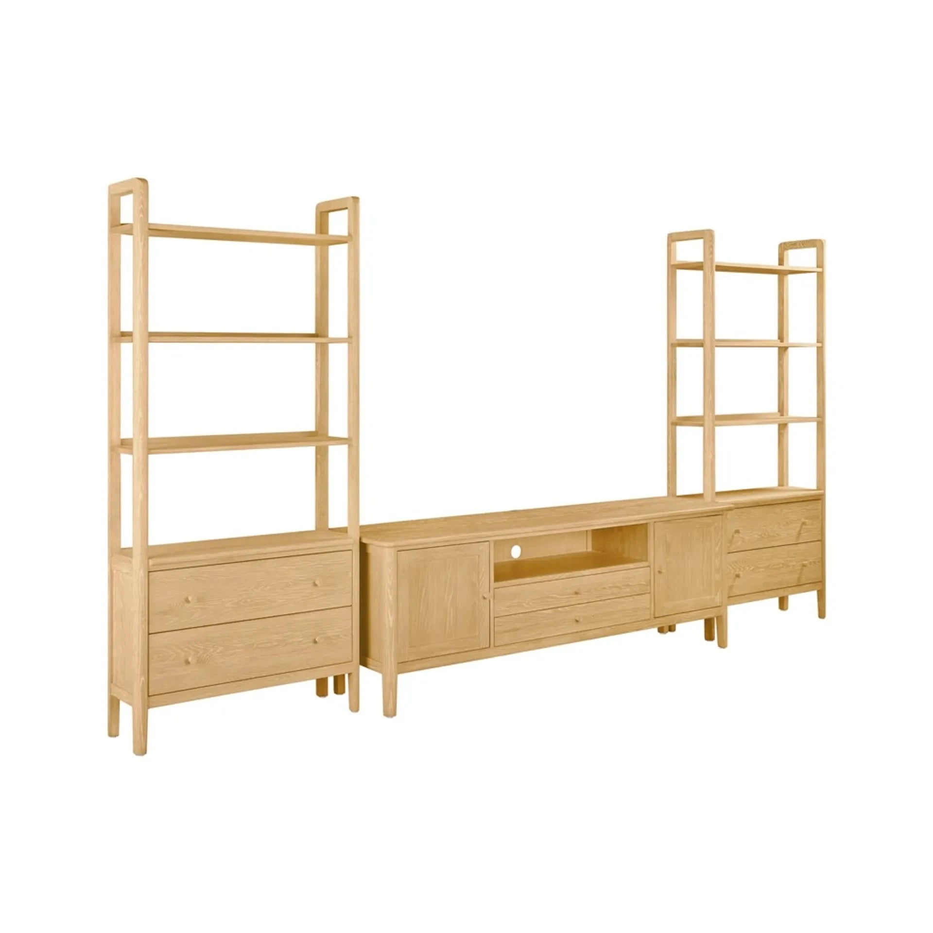 BERKELEY NORDIC OAK
Extra Large TV Unit 75" Quality Furniture Clearance Ltd