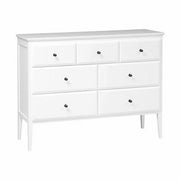 Winstone 7 Drawer Chest - Pure White Quality Furniture Clearance Ltd