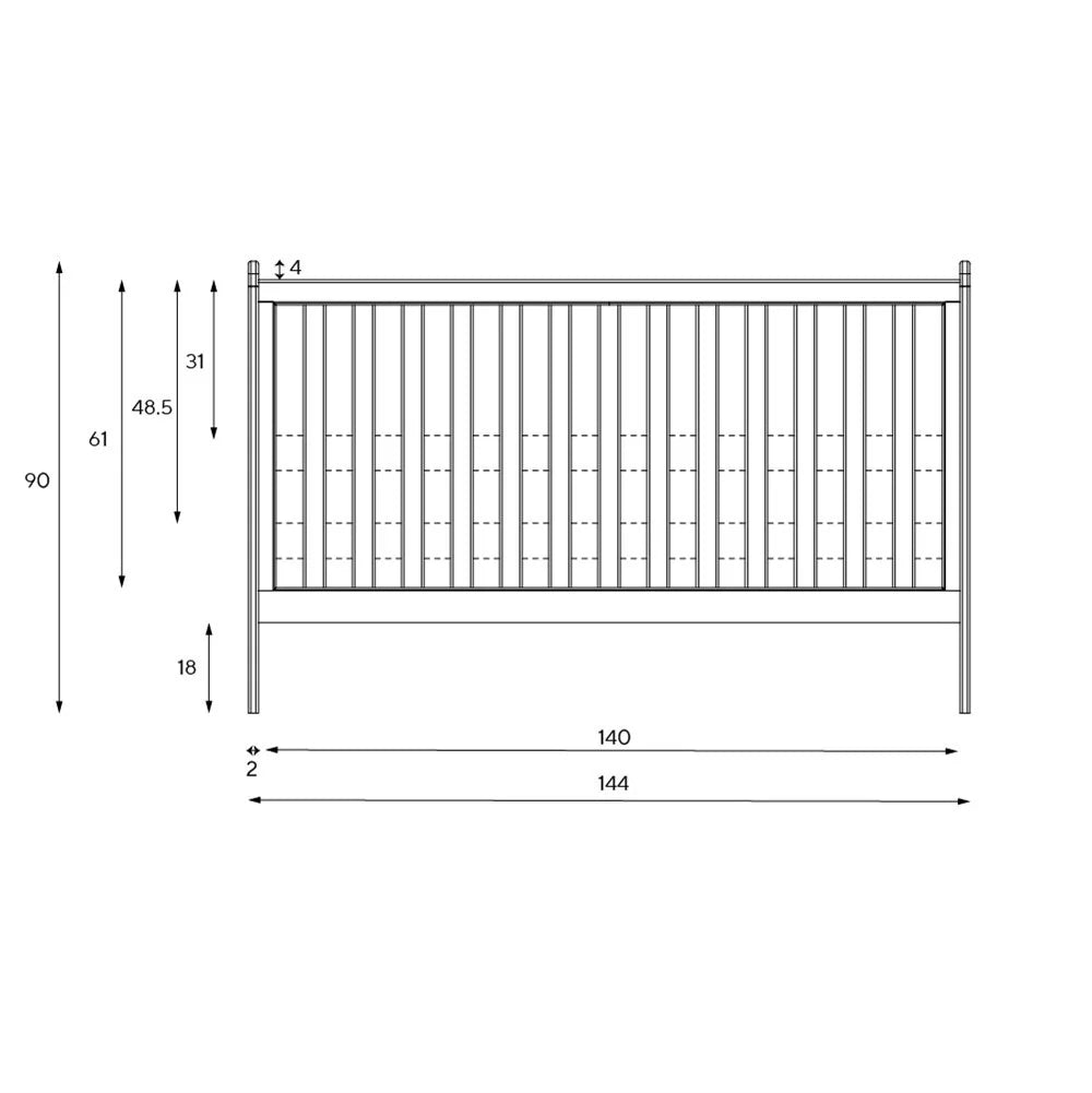 CHESTER OAK
Cot Bed Quality Furniture Clearance Ltd