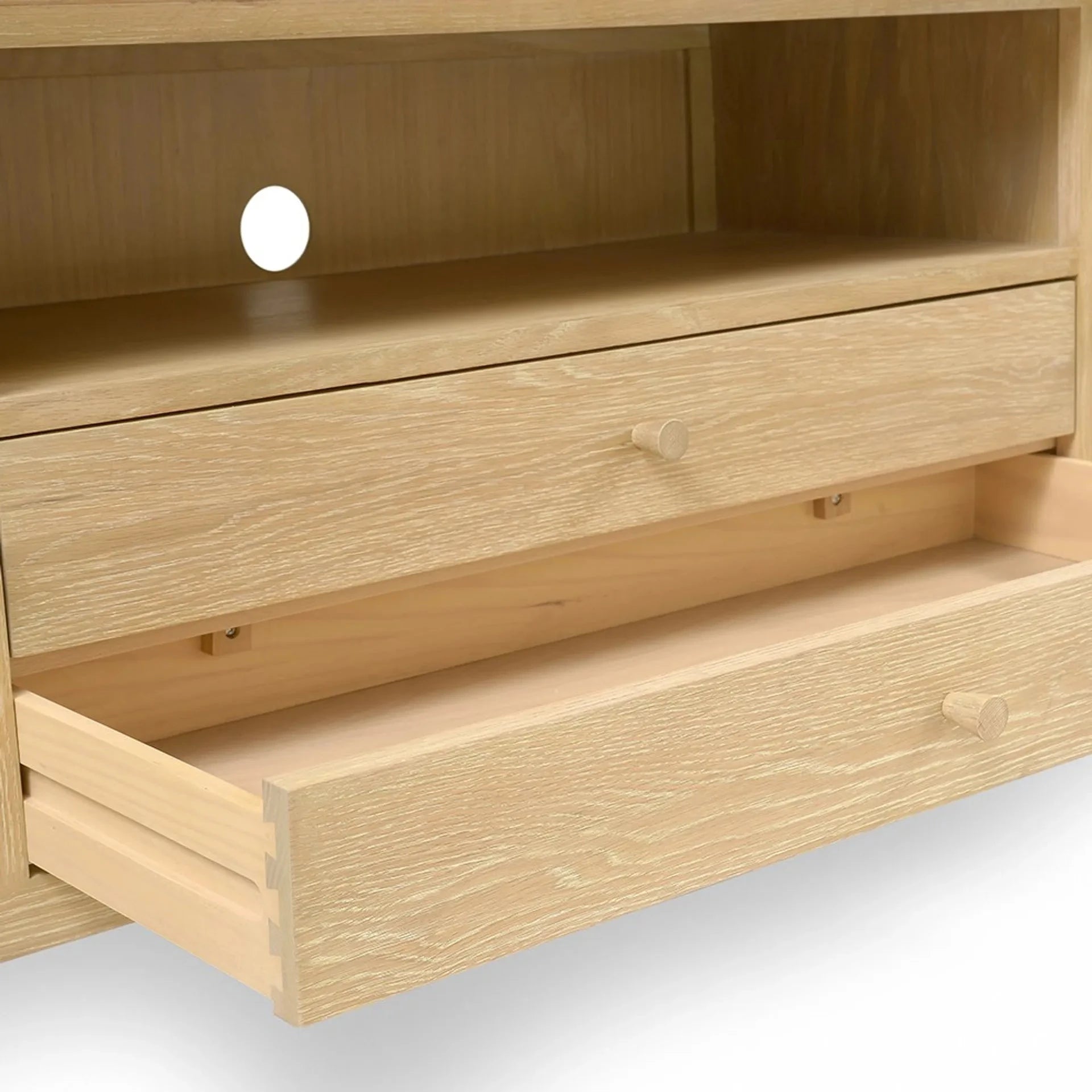 BERKELEY NORDIC OAK
Extra Large TV Unit 75" Quality Furniture Clearance Ltd
