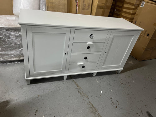 Charlbury Mineral Grey Large Sideboard With Drawers Quality Furniture Clearance Ltd