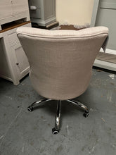 Load image into Gallery viewer, Upholstered Office Chair - Stone Linen Quality Furniture Clearance Ltd
