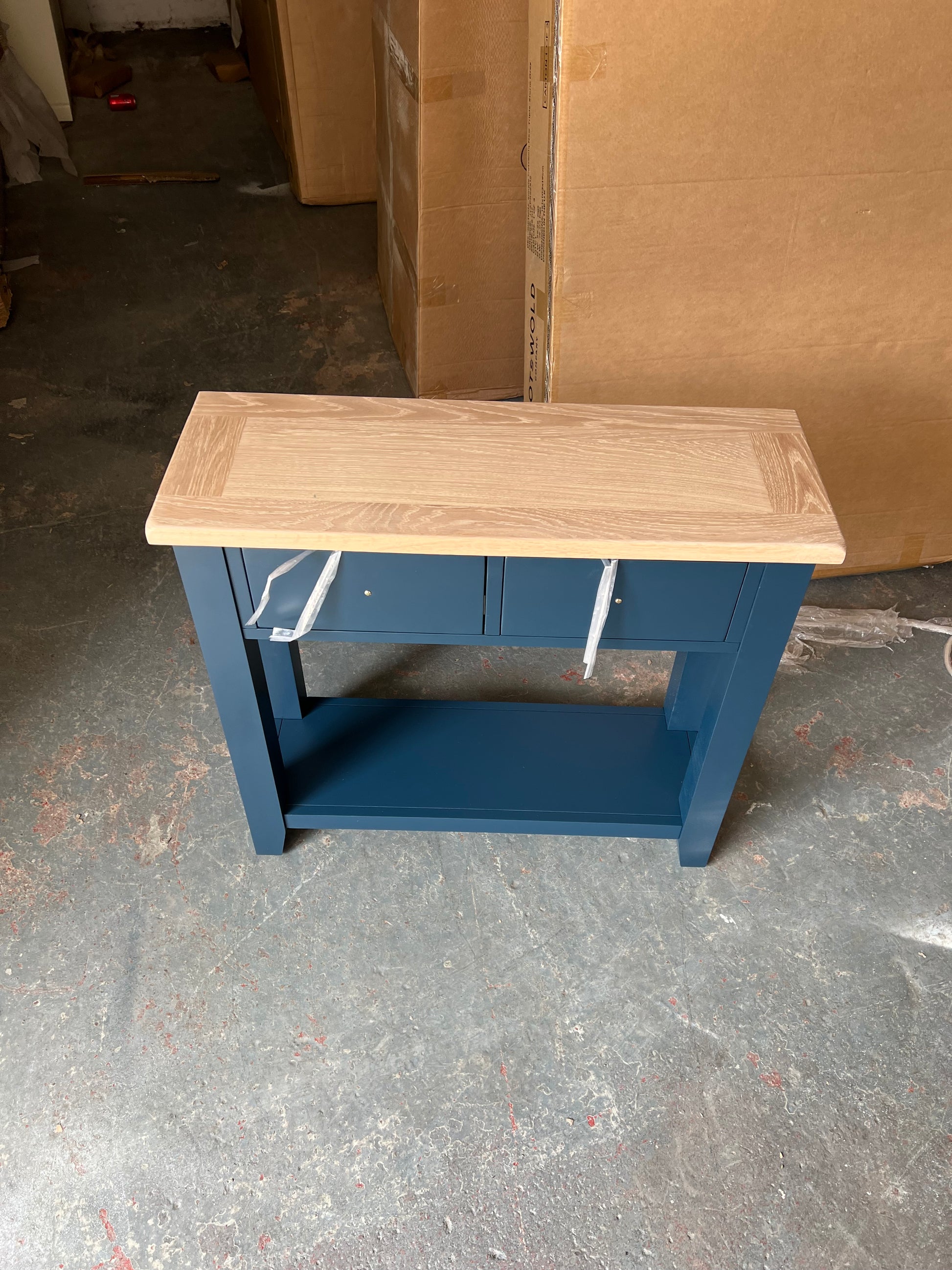 Chester Midnight Blue Console Table Quality Furniture Clearance Ltd