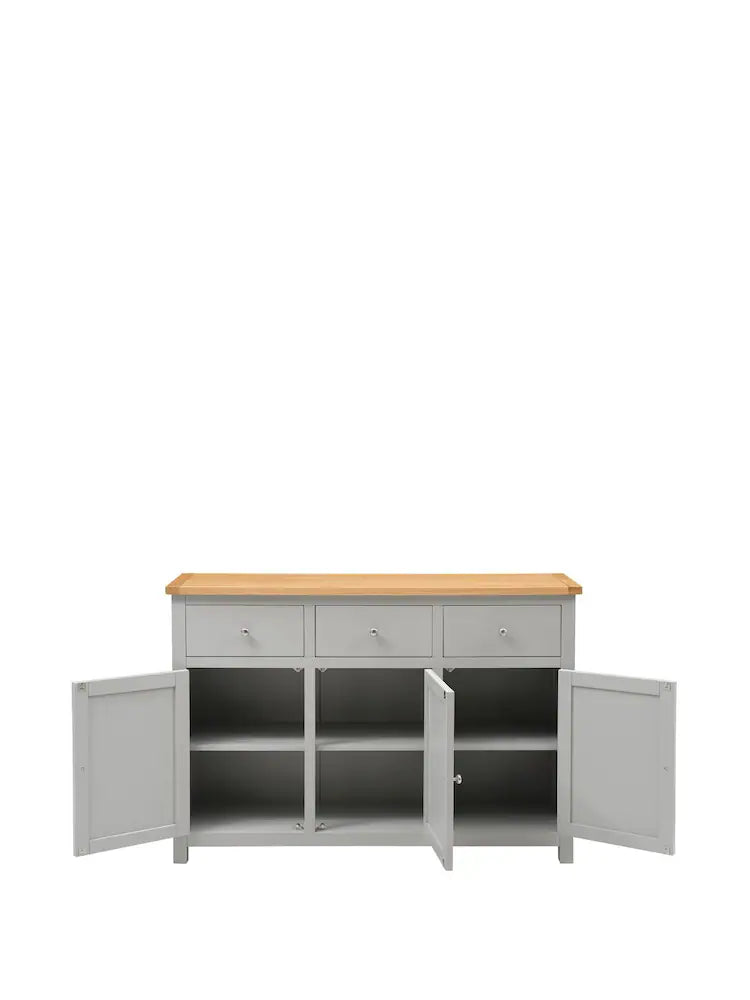 SIMPLY PEBBLE GREY
3 Door Sideboard Quality Furniture Clearance Ltd