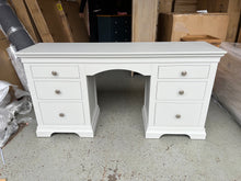 Load image into Gallery viewer, CHANTILLY PEBBLE GREY
Double Pedestal Dressing Table Quality Furniture Clearance Ltd
