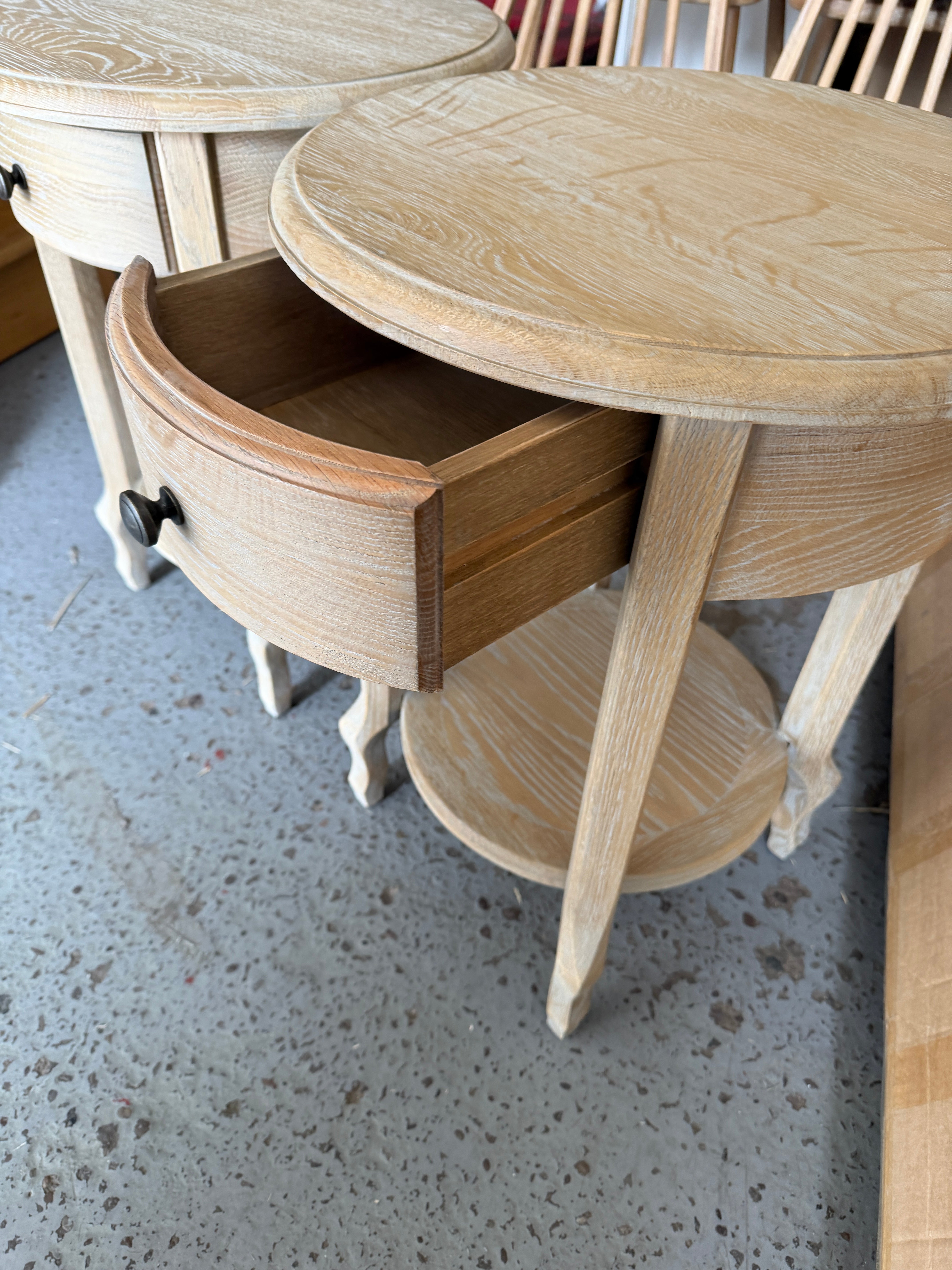 CAMILLE LIMEWASH OAK
1 Drawer Bedside Table (set of 2) Quality Furniture Clearance Ltd