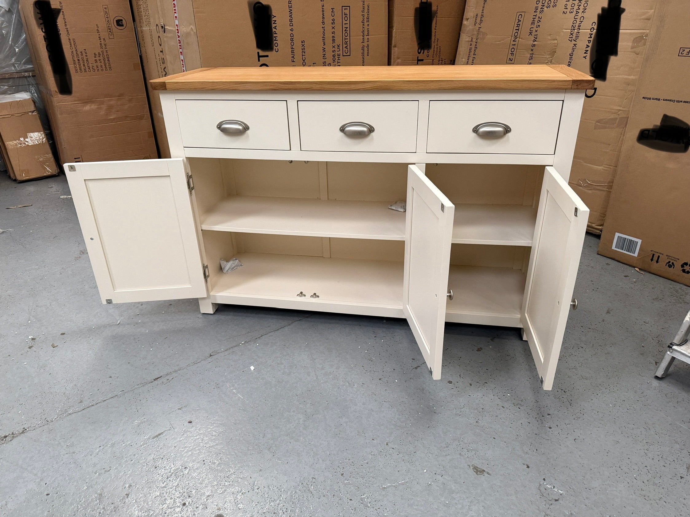 Sussex Cotswold Cream Large Sideboard furniture delivered
