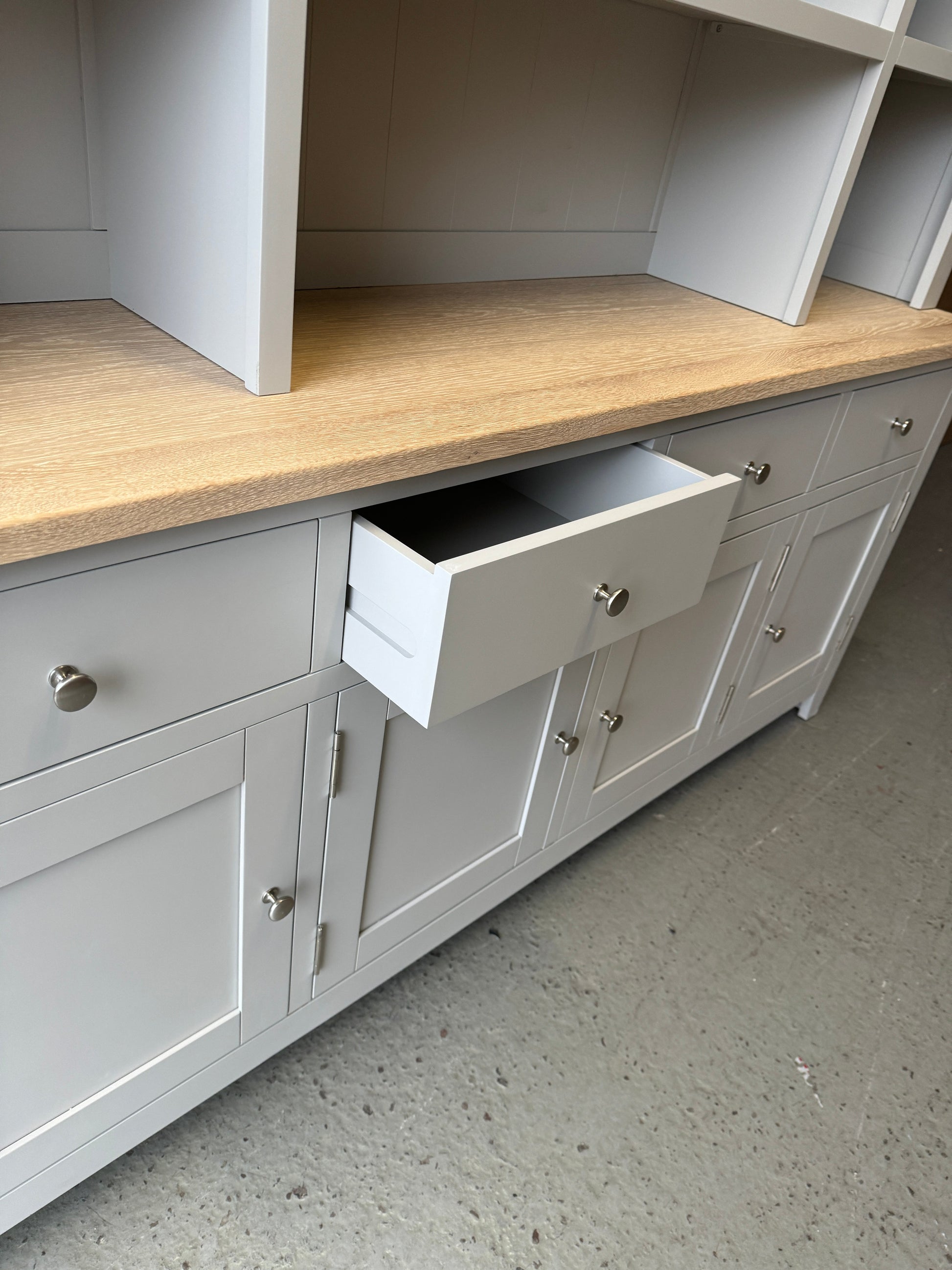 Chester Dove Grey Grand Dresser furniture delivered