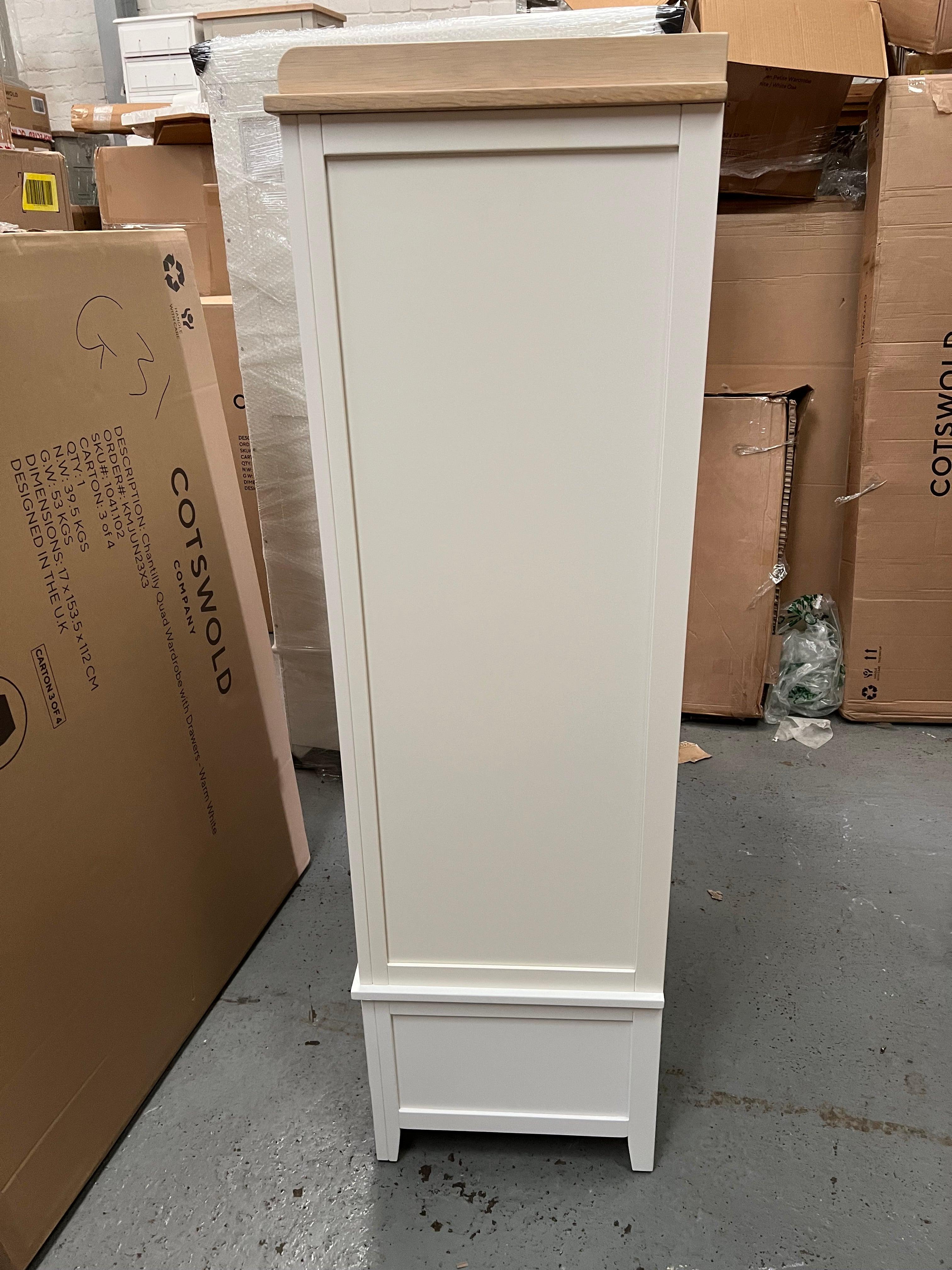 CHESTER PURE WHITE
Open Petite Wardrobe Quality Furniture Clearance Ltd